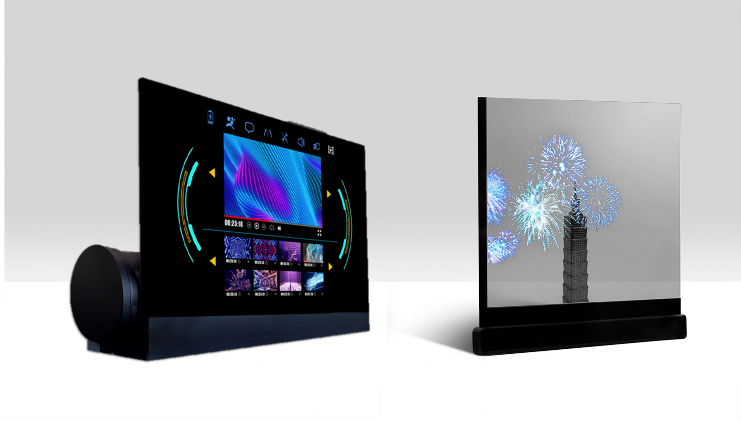 可卷式、折迭性、高透明